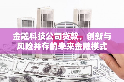 义马金融科技公司贷款，创新与风险并存的未来金融模式