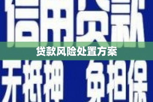义马贷款风险处置方案