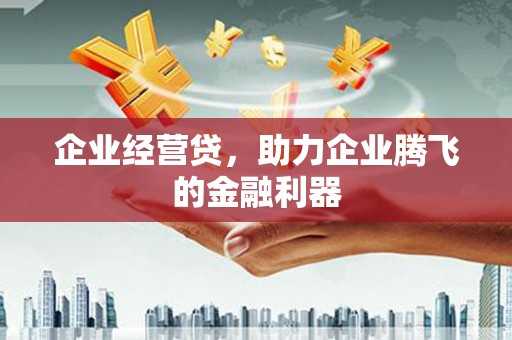 义马企业经营贷，助力企业腾飞的金融利器