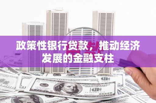 义马政策性银行贷款，推动经济发展的金融支柱