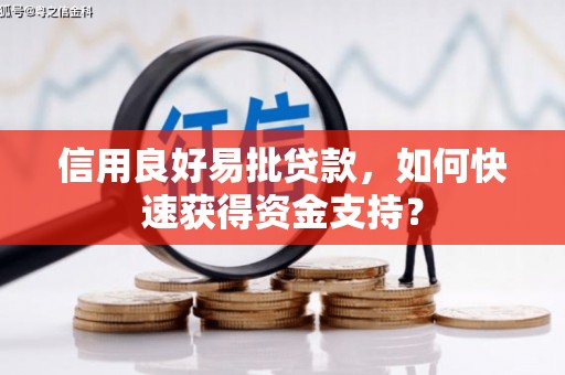 义马信用良好易批贷款，如何快速获得资金支持？