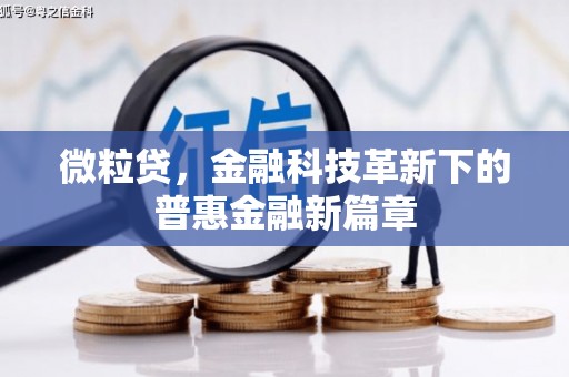 义马微粒贷，金融科技革新下的普惠金融新篇章