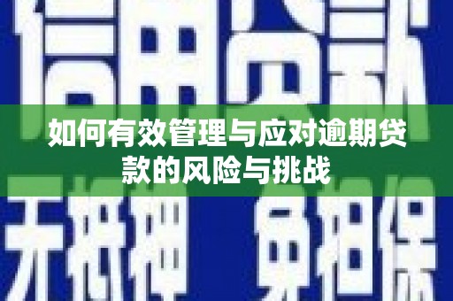 义马如何有效管理与应对逾期贷款的风险与挑战
