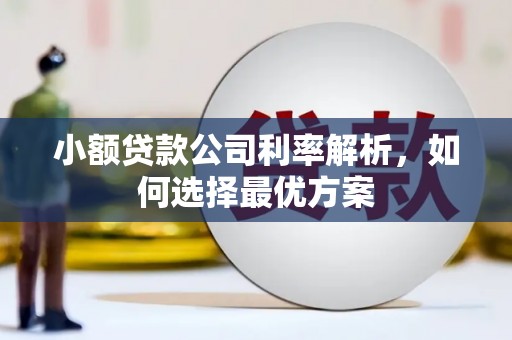 义马小额贷款公司利率解析，如何选择最优方案