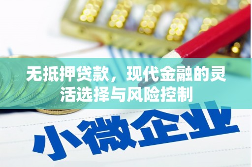 义马无抵押贷款，现代金融的灵活选择与风险控制