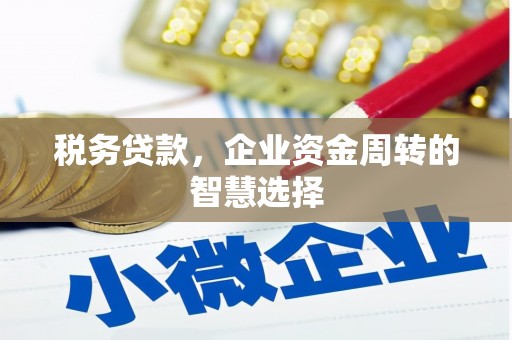 义马税务贷款，企业资金周转的智慧选择
