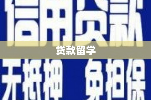 义马贷款留学