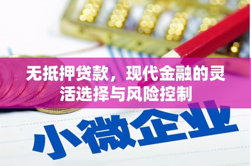 义马无抵押贷款，现代金融的灵活选择与风险控制