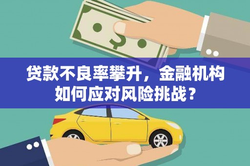 义马贷款不良率攀升，金融机构如何应对风险挑战？